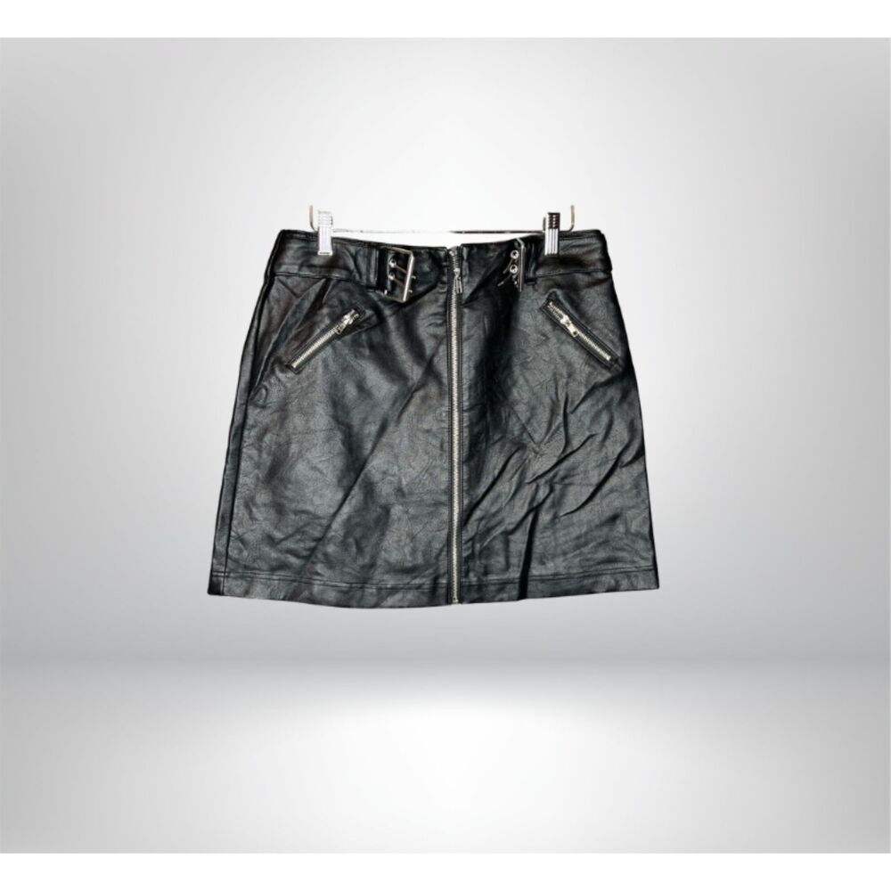 Haute Monde Black Vegan Skirt (L)